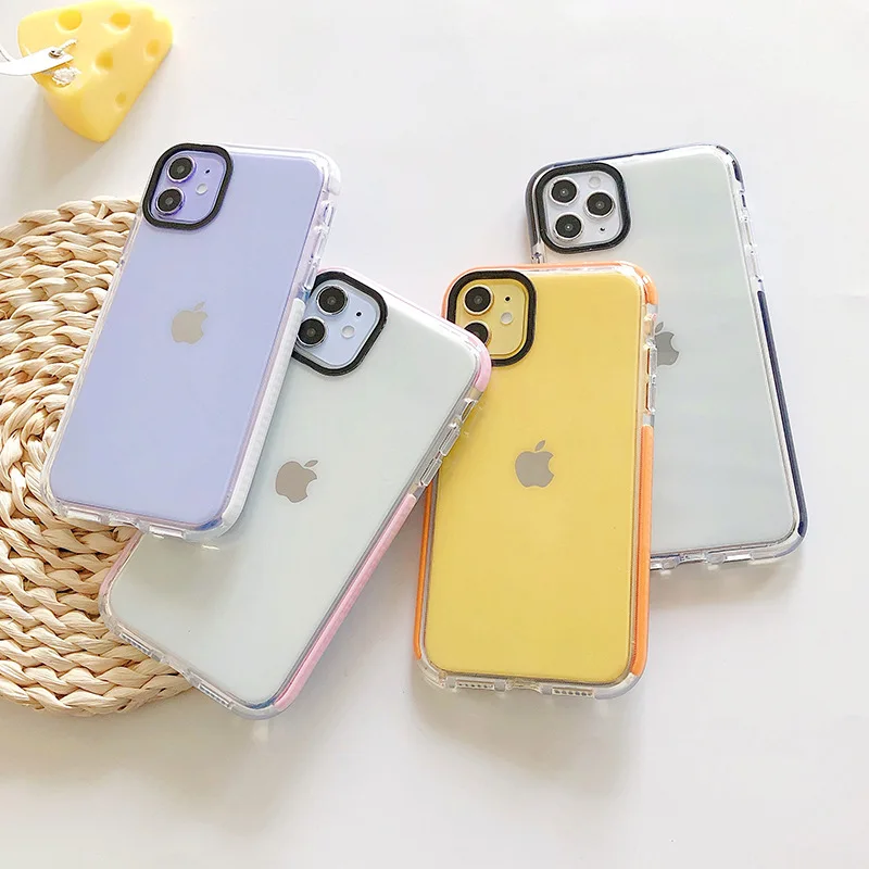 Shockproof color clear case bumper frame Mobile phone case for iphone 12 clear bumper case for iphone 12 12 mini, White,pink,orange,black
Shockproof color clear case bumper frame Mobile phone case for iphone 12 clear bumper case for iphone 12 12 mini, White,pink,orange,black