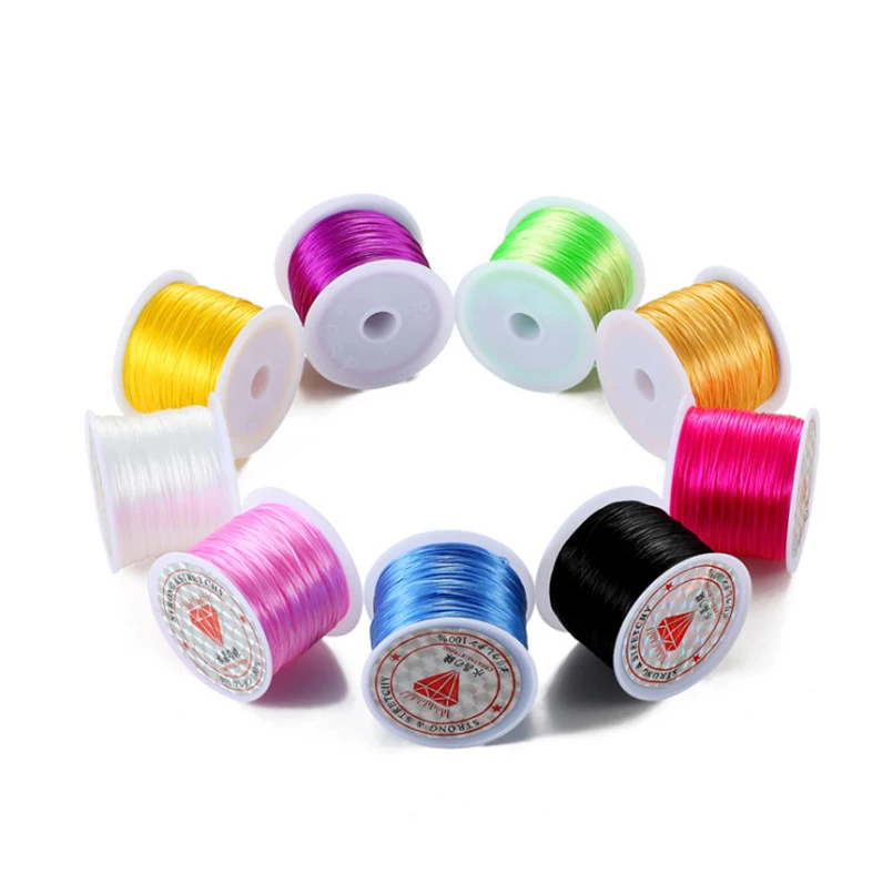 Factory Flat Elastic Stretch Cord Wholesale For Bracelets Colored Crystal Beads String Hair Extension Accessories 
Factory Flat Elastic Stretch Cord Wholesale For Bracelets Colored Crystal Beads String Hair Extension Accessories