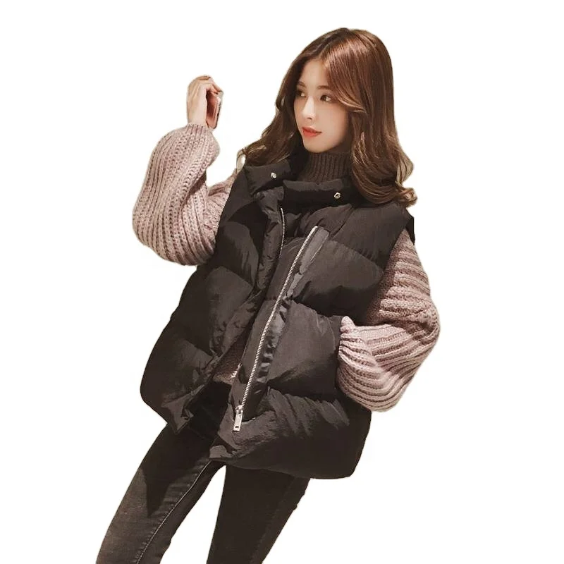 Ladies vest winter short coat Korea pull over women's hoodies sweatshirt for women High quality thick down cotton jacket
Ladies vest winter short coat Korea pull over women's hoodies sweatshirt for women High quality thick down cotton jacket