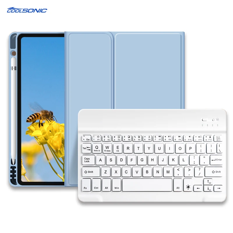 Auto Sleep And Wake Up Soft Silicone Wireless BT Keyboard Tablet Case For iPad Pro 11 2018/2020/2021
Auto Sleep And Wake Up Soft Silicone Wireless BT Keyboard Tablet Case For iPad Pro 11 2018/2020/2021