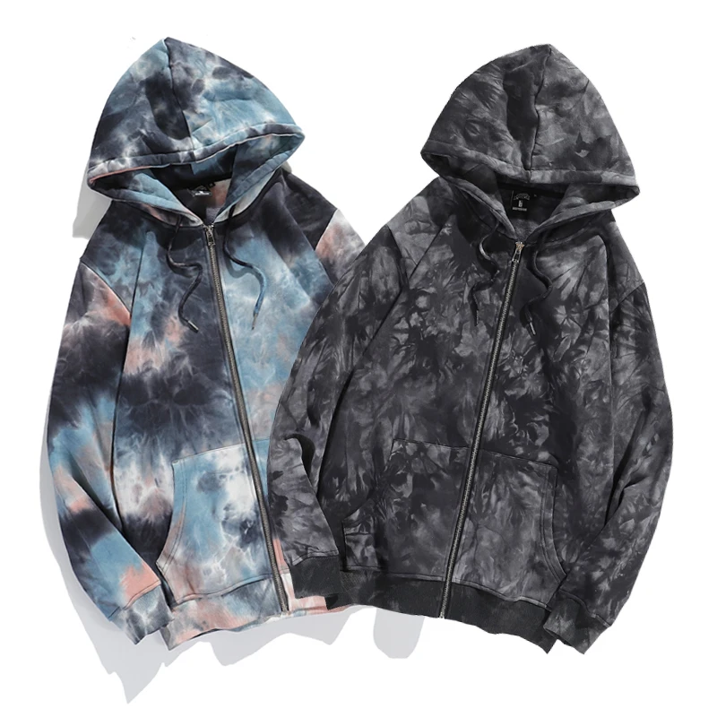 Best Quality Fall And Winter Long Sleeve Black And Colorful Two Colors Men Zip Pullover Tye Dye Fleece Hoodies
Best Quality Fall And Winter Long Sleeve Black And Colorful Two Colors Men Zip Pullover Tye Dye Fleece Hoodies