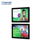 2019 new slim magnetic plastic frame light box real estate window display led light pockets a4