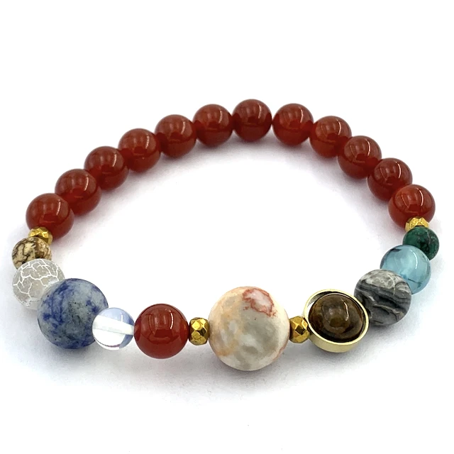 Wholesale hand made factory direct sale with white gift boxes Planet Natural Stone bracelets solar system, Many color of gemstone
Wholesale hand made factory direct sale with white gift boxes Planet Natural Stone bracelets solar system, Many color of gemstone