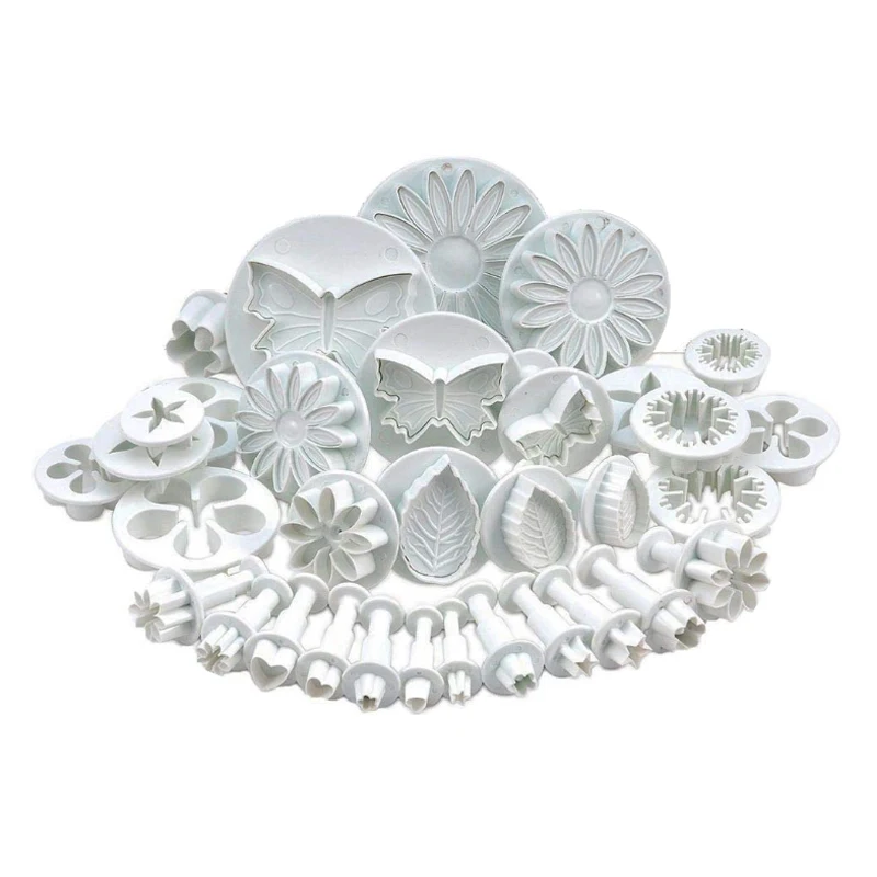 Cookie Cutter Mold Presses Mooncake Mold Fondant Stamps with Cookie Cutters Set of 33, White
Cookie Cutter Mold Presses Mooncake Mold Fondant Stamps with Cookie Cutters Set of 33, White