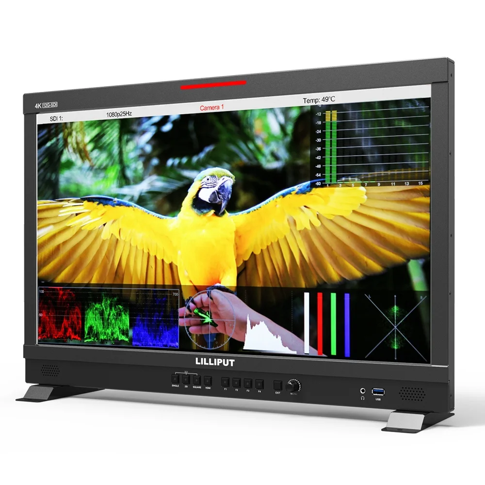 Lilliput 3D-LUT, HDR, Remote Control 23.8" Desktop 4K 12G-SFP Fiber Optic 12G-SDI HDMI 2.0 input Q23 Broadcast Director Monitor
Lilliput 3D-LUT, HDR, Remote Control 23.8" Desktop 4K 12G-SFP Fiber Optic 12G-SDI HDMI 2.0 input Q23 Broadcast Director Monitor