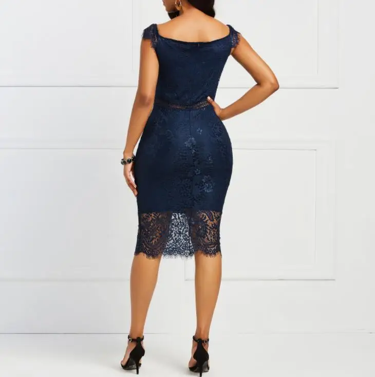 Fashion Summer Wholesale Red Blue Slash Neck Bodycon Lace Casual Dress Ladies, Beige, red, navy blue, black
Fashion Summer Wholesale Red Blue Slash Neck Bodycon Lace Casual Dress Ladies, Beige, red, navy blue, black