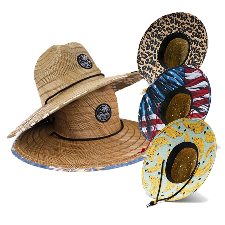 Custom Logo Unisex Summer Outdoor Natural Straw Wide Brim Surfing Lifeguard Straw Hat
Custom Logo Unisex Summer Outdoor Natural Straw Wide Brim Surfing Lifeguard Straw Hat