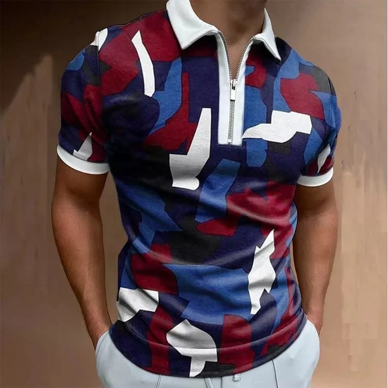 Summer Breathable Plaid Men's Streetwear Fashion Patchwork Men Short Sleeve Shirts Casual Turn-Down Collar Zipper Tops
Summer Breathable Plaid Men's Streetwear Fashion Patchwork Men Short Sleeve Shirts Casual Turn-Down Collar Zipper Tops