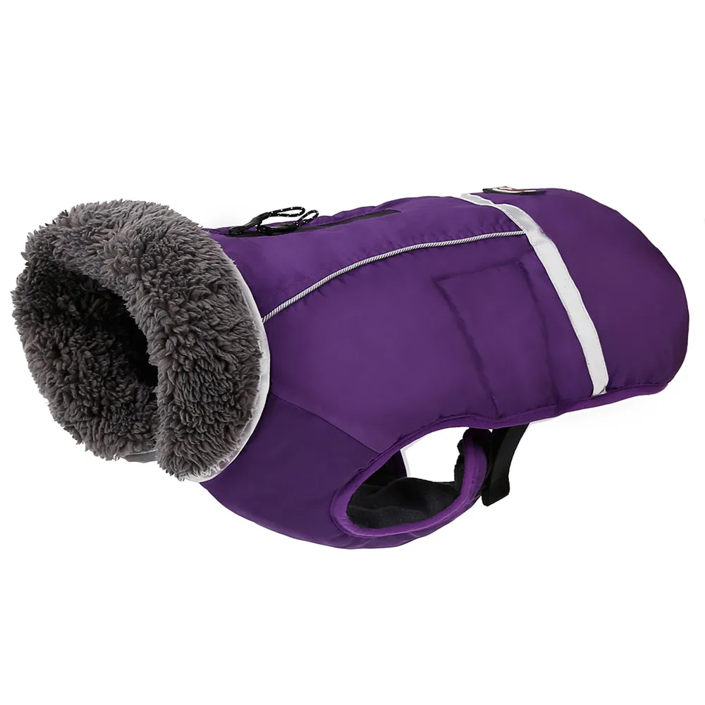 Autumn And Winter Pet Jacket Thickened Reflective Jacket Vest Big Dog Clothing Reflective Warm Dog Clothes, Purple
Autumn And Winter Pet Jacket Thickened Reflective Jacket Vest Big Dog Clothing Reflective Warm Dog Clothes, Purple