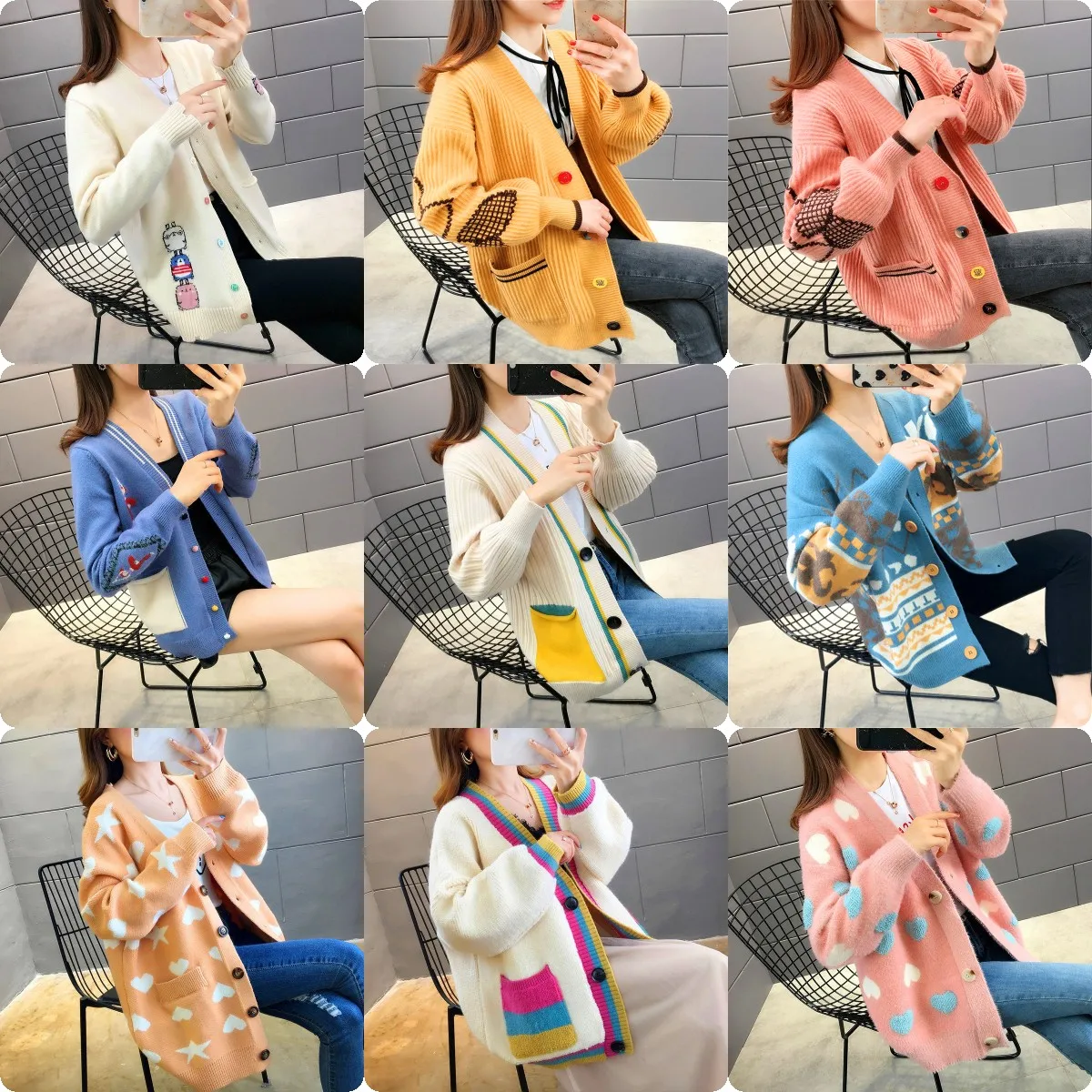 2022 autumn/winter new Korean women's thick cardigan women's mid-length coat supply tail goods
2022 autumn/winter new Korean women's thick cardigan women's mid-length coat supply tail goods