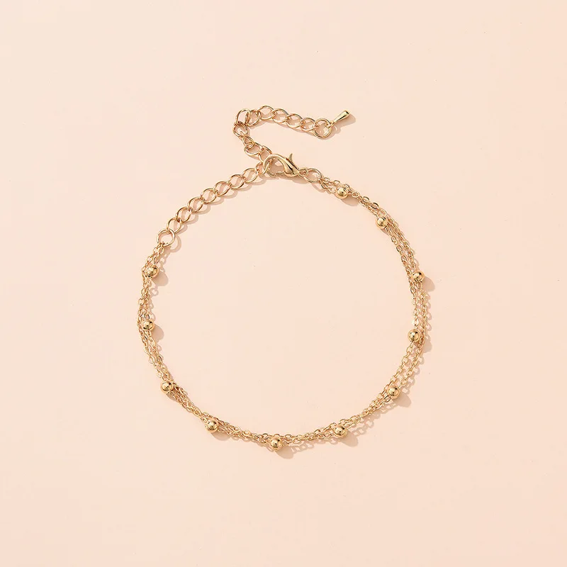 New Summer Gold Silver Color Bead Chain Anklet for Women Vintage Foot Anklet, Show in the picture
New Summer Gold Silver Color Bead Chain Anklet for Women Vintage Foot Anklet, Show in the picture