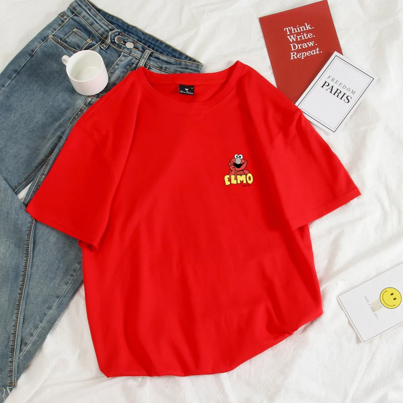 Elmo Men's Tees Novelty Sesame Street Funny Cartoon Unisex New Fashion Men Women Streetwear Casual Pullover Harajuku Sportswear
Elmo Men's Tees Novelty Sesame Street Funny Cartoon Unisex New Fashion Men Women Streetwear Casual Pullover Harajuku Sportswear
