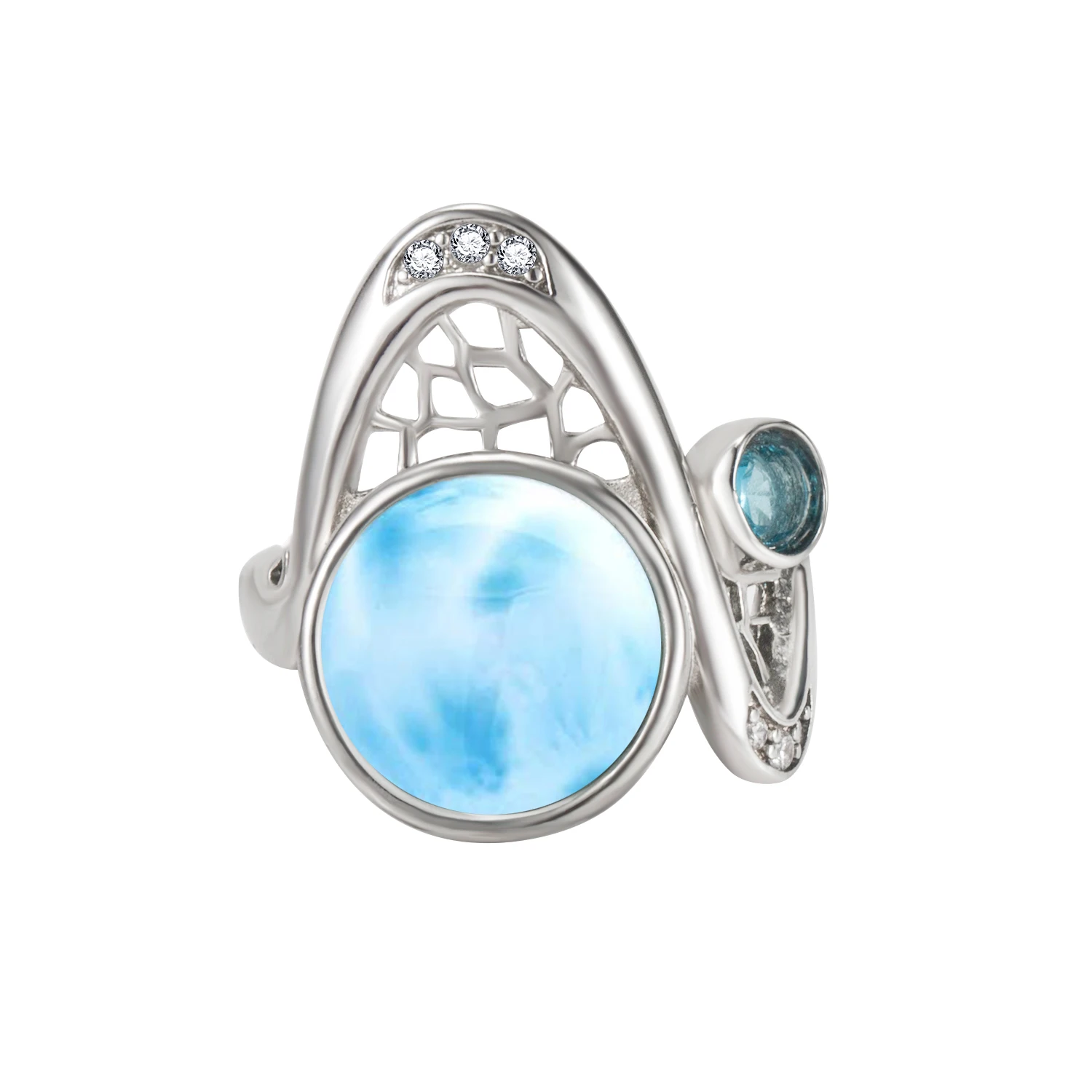 New Arrival Fantastic design 925 Sterling Silver Jewelry Natural Blue Rings Round Shape Genuine Larimar Ring For Women Girl Gift
New Arrival Fantastic design 925 Sterling Silver Jewelry Natural Blue Rings Round Shape Genuine Larimar Ring For Women Girl Gift