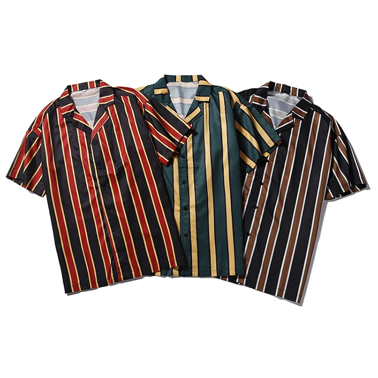 Wholesale Summer pure cotton Hawaiian Beach Short Sleeve Men's Vertical Striped vintage hawaiian shirt,Customizable your logo
Wholesale Summer pure cotton Hawaiian Beach Short Sleeve Men's Vertical Striped vintage hawaiian shirt,Customizable your logo