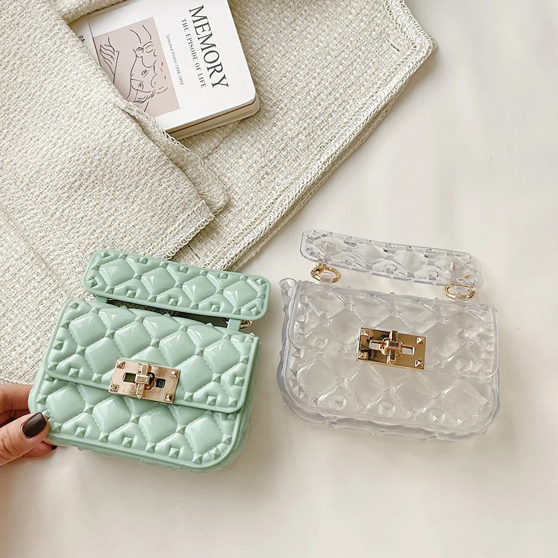 2022 Summer New Designer Solid Candy Color Kids Jelly Mini Coin Purses And Handbags Trendy Small Beach Shoulder Bags For Women, 8 colors
2022 Summer New Designer Solid Candy Color Kids Jelly Mini Coin Purses And Handbags Trendy Small Beach Shoulder Bags For Women, 8 colors