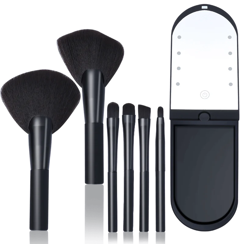 360 degrees Led Light Makeup Brushes Box with Mirror in Night Portable Folding Mini, Customized
360 degrees Led Light Makeup Brushes Box with Mirror in Night Portable Folding Mini, Customized