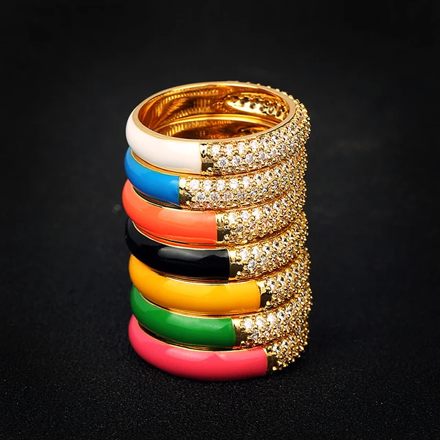 Fashion Delicate Stacking Multicolor Enamel Ring Rainbow Colorful Men Women Enamel Ring
Fashion Delicate Stacking Multicolor Enamel Ring Rainbow Colorful Men Women Enamel Ring