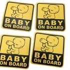 Custom Baby Sign Magnet Magnetic Car Sticker On Board Waterproof 3M Reflective Die Cut Car Window Decal Bumper Sticker