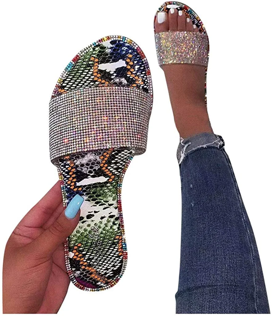 Fashion Rhinestone Women Summer Slides Crystal Diamond Bling Beach Slides Sandals Casual Slippers
Fashion Rhinestone Women Summer Slides Crystal Diamond Bling Beach Slides Sandals Casual Slippers