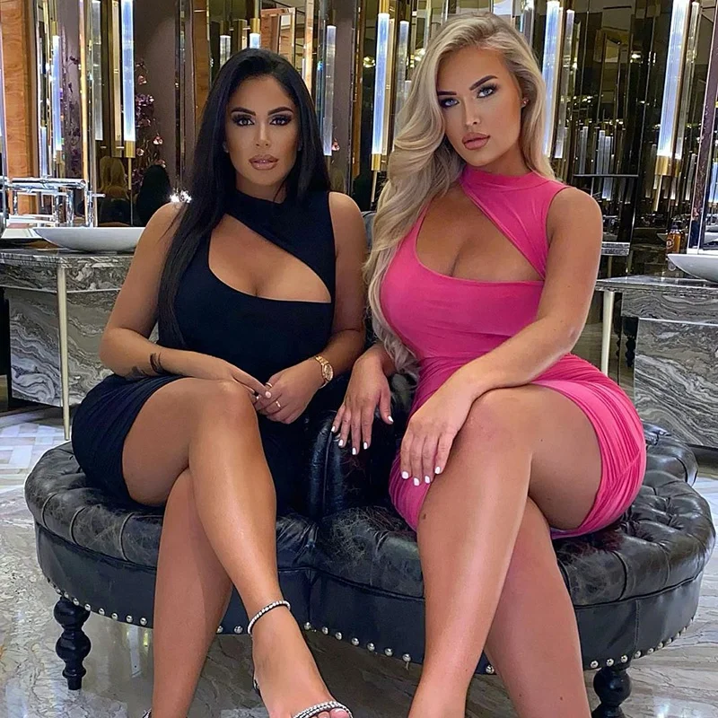 Fashion Wholesale Solid Color Sleeveless V-Neck Bodycon Mini Dress Spring Casual Sexy Club Party High Waist Black Tight Dress, Black ,pink
Fashion Wholesale Solid Color Sleeveless V-Neck Bodycon Mini Dress Spring Casual Sexy Club Party High Waist Black Tight Dress, Black ,pink