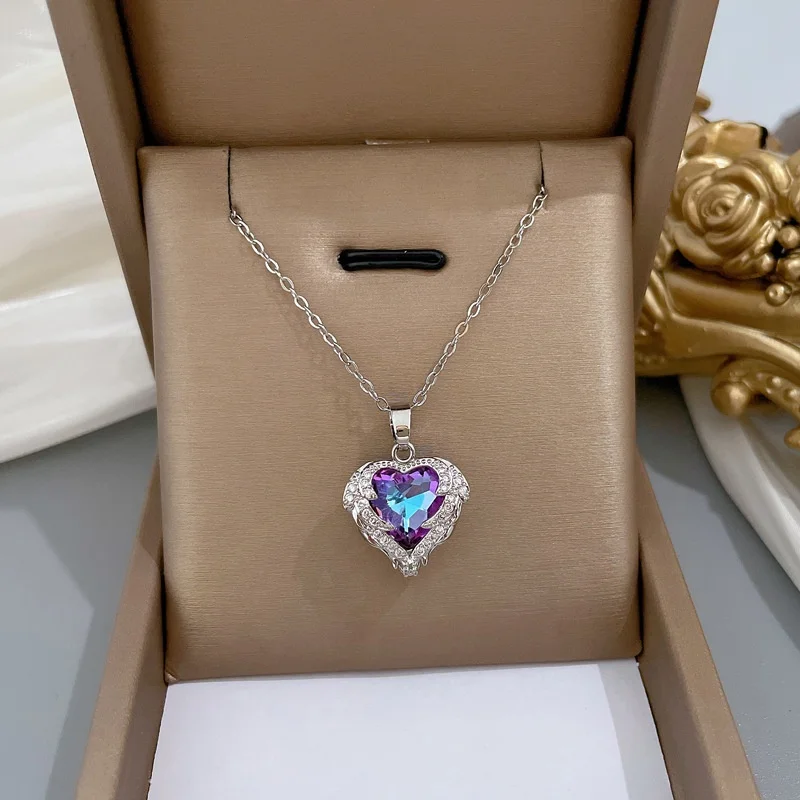 Free Shipping Jewellery Colorful Crystal Jewelry Heart of the Sea Titanium Steel Necklace, White,gold
Free Shipping Jewellery Colorful Crystal Jewelry Heart of the Sea Titanium Steel Necklace, White,gold