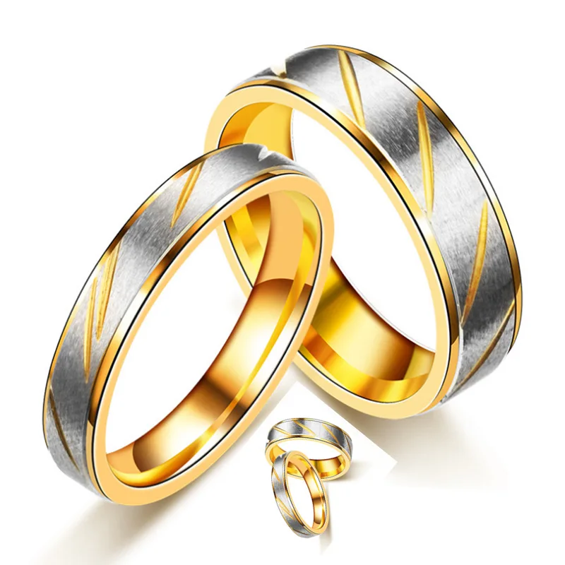 European American Fashion Valentine'S Day Gift Gold-Plated Geometric Couple Ring Titanium Steel Ring For Men, Gold, silver
European American Fashion Valentine'S Day Gift Gold-Plated Geometric Couple Ring Titanium Steel Ring For Men, Gold, silver