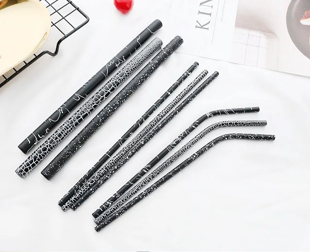 P05 Stainless steel coffee tea straw with 5 pieces of food grade black pattern straw stirring straw set
P05 Stainless steel coffee tea straw with 5 pieces of food grade black pattern straw stirring straw set