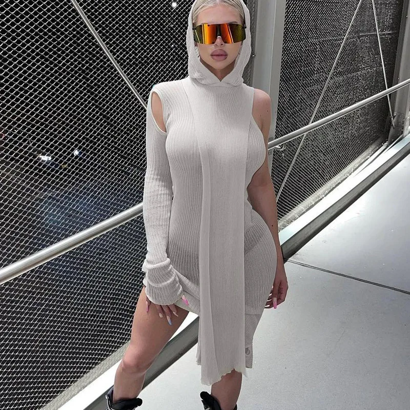 Fall 2021 women clothes fashionable sexy long sleeve hoodie Asymmetry women hooded dresses
Fall 2021 women clothes fashionable sexy long sleeve hoodie Asymmetry women hooded dresses