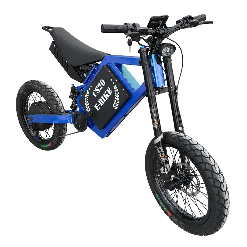 New Design CS20 19 Inch motorcycle tires 72V 5000W electric bike 26 or 38.6Ah Lithium Battery max Speed 80km/h
New Design CS20 19 Inch motorcycle tires 72V 5000W electric bike 26 or 38.6Ah Lithium Battery max Speed 80km/h