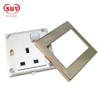 China New Product Electrical 13A one gang 3 Pin Sockets And Switches