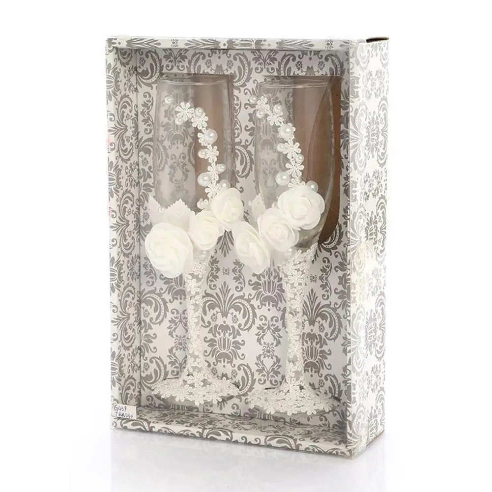 Customized Wine Decorative Anniversary Valentine's Day Gift With Box Packing Goblet Wedding Champagne Glass Cup Set
Customized Wine Decorative Anniversary Valentine's Day Gift With Box Packing Goblet Wedding Champagne Glass Cup Set