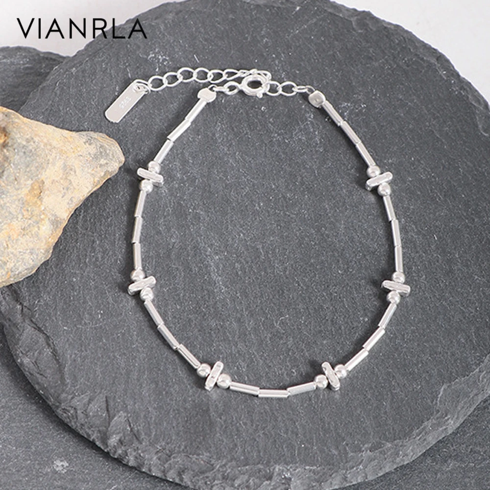 VIANRLA 925 Sterling Silver Spliced Tubular Bracelet Simple Design Minimalist Women Jewelry Gift Drop Shipping
VIANRLA 925 Sterling Silver Spliced Tubular Bracelet Simple Design Minimalist Women Jewelry Gift Drop Shipping