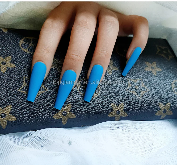 JP0070-Y24 Factory cheap price fake nails hot sale matte blue long coffin press on nails with jelly glue
JP0070-Y24 Factory cheap price fake nails hot sale matte blue long coffin press on nails with jelly glue