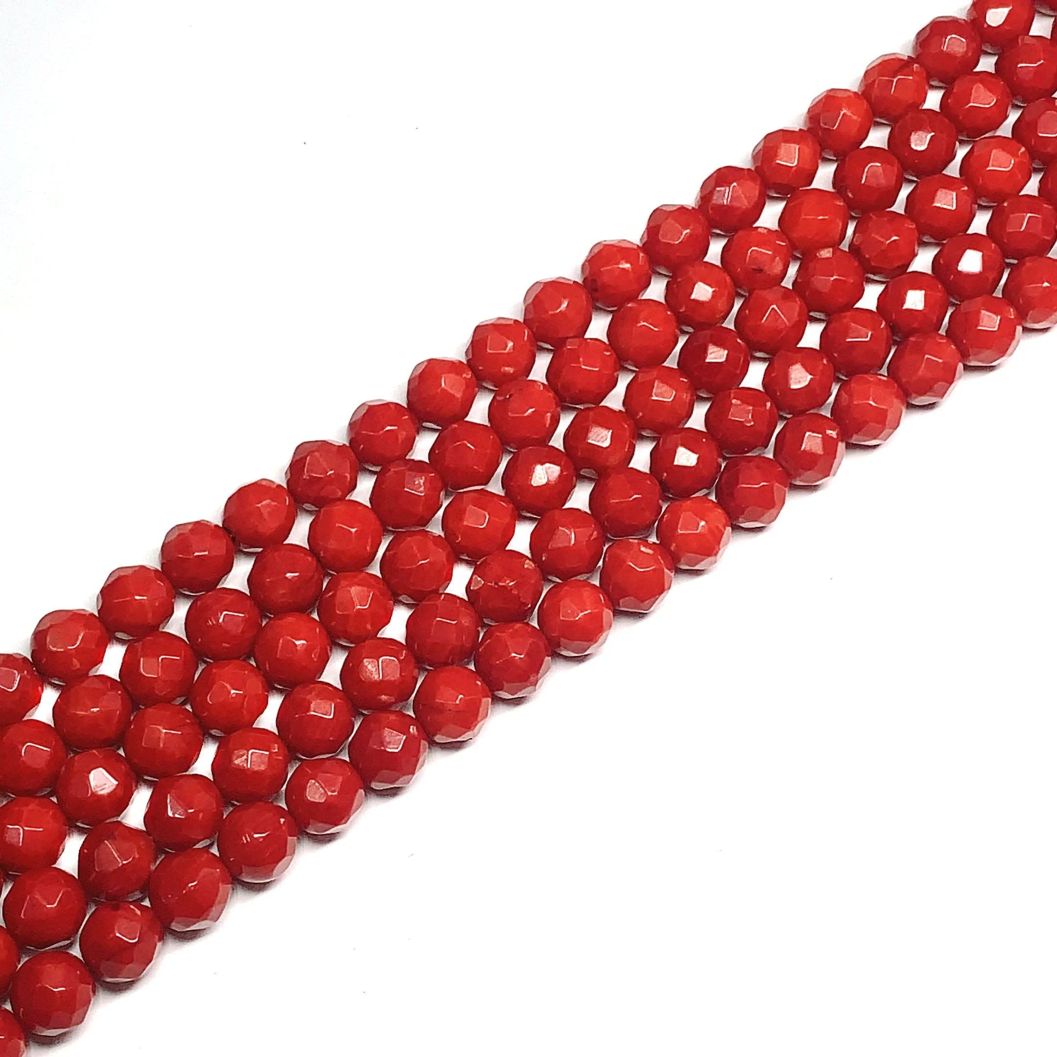 Best selling gemstones natural red coral beads 6mm faceted round coral gemstone, 100% natural color
Best selling gemstones natural red coral beads 6mm faceted round coral gemstone, 100% natural color