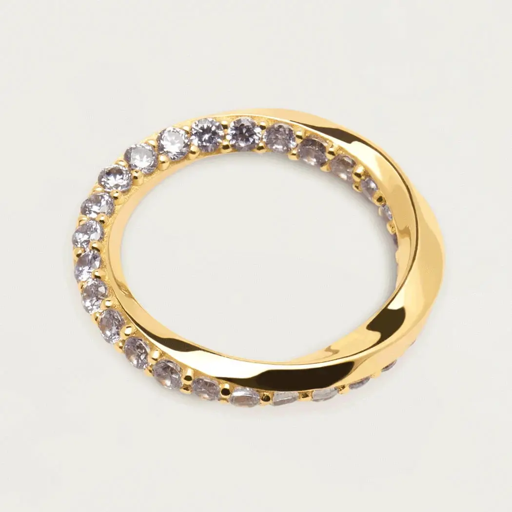 minimalist gold plated twisted ring with sparkling cubic zirconia jewelry high quality, Customized
minimalist gold plated twisted ring with sparkling cubic zirconia jewelry high quality, Customized