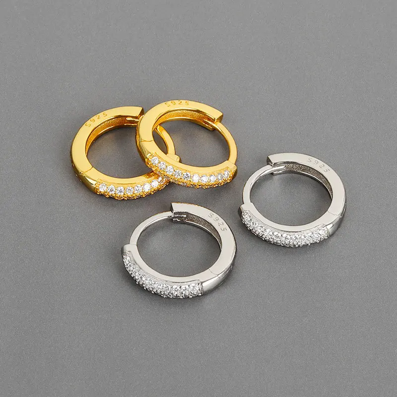 S925 Stamp Crystal Rhinestone Hoop Earrings Bling Bling Cubic Zircon Clip On Earrings For Women
S925 Stamp Crystal Rhinestone Hoop Earrings Bling Bling Cubic Zircon Clip On Earrings For Women