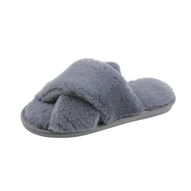 Cross Slippers Slide Sandals Flat Beach furry Winter Slippers For Women, Grey/black/purple/green/pink/white
Cross Slippers Slide Sandals Flat Beach furry Winter Slippers For Women, Grey/black/purple/green/pink/white
