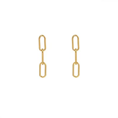 Fashion Paperclip Earrings Gold Silver Paperclip Chain Link Earrings for Women, Picture
Fashion Paperclip Earrings Gold Silver Paperclip Chain Link Earrings for Women, Picture