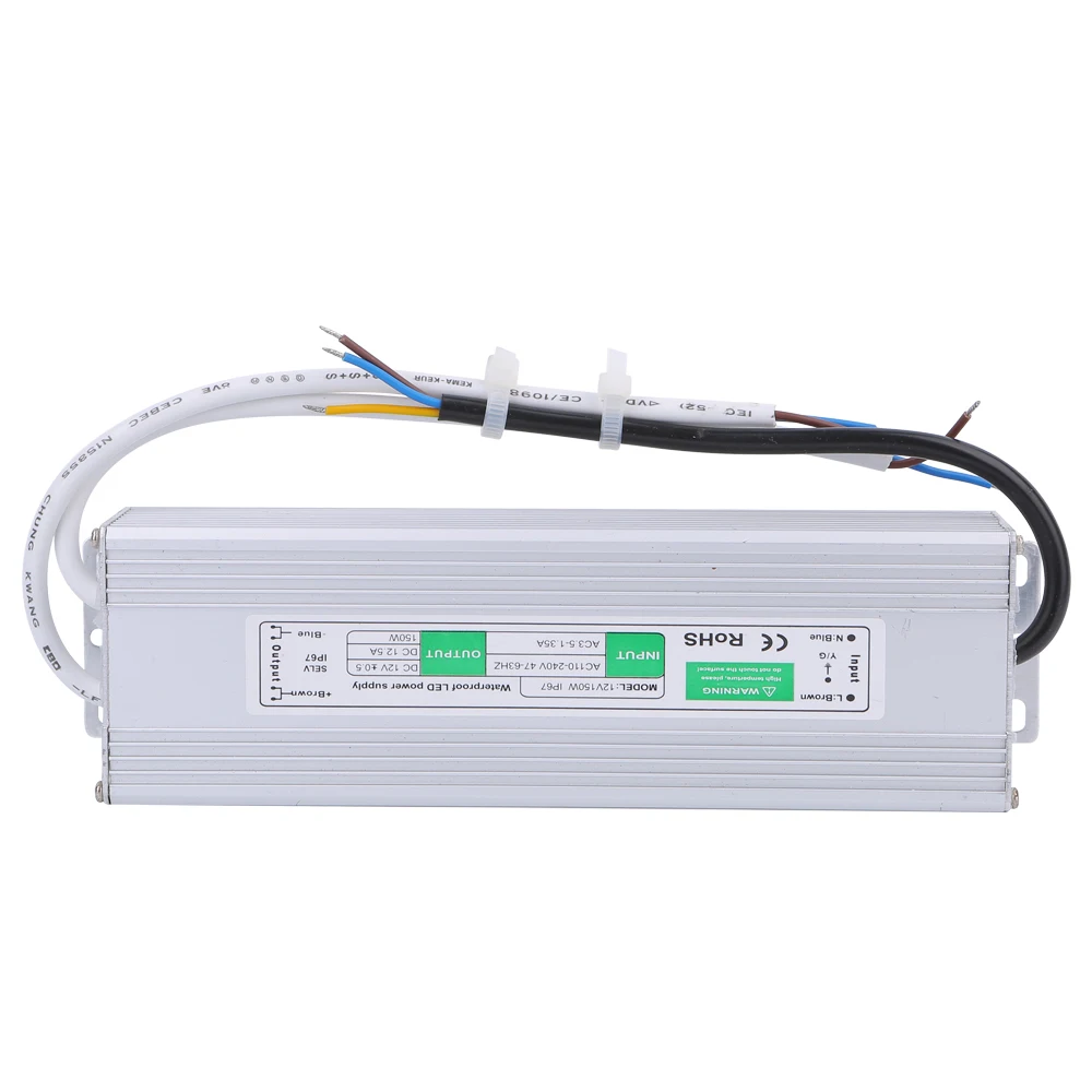 Sompom waterproof 12v150w 12.5a dc switching power supply