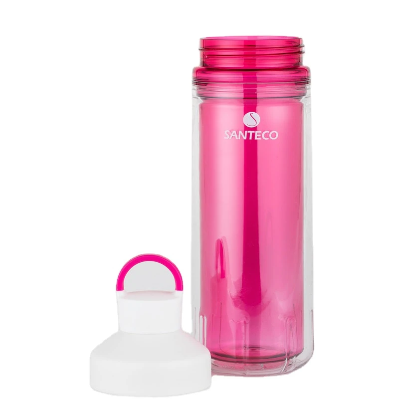 Hot sale high quality 590ml sports double-layer plastic insulated water bottle, Blue, grey or customized color
Hot sale high quality 590ml sports double-layer plastic insulated water bottle, Blue, grey or customized color