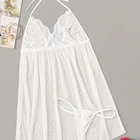 Nightdress European And American New High Quality Plus Size Sexy Lingerie Sexy Mesh Sling Nightdress