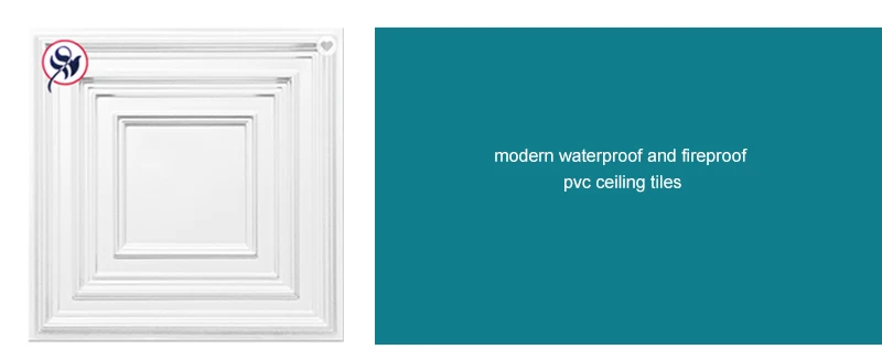 Drop ceiling waterproof ceiling tiles white color cheap pvc insulated ceiling tiles