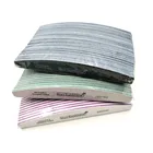 25Pcs/pack Half Moon Nail File Buffing 100/180/240 EVA Washable Sandpaper Nail Buffer Manicure Pedicure Accessoires Tool