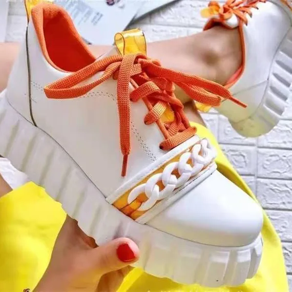 New fashion muffin bottom leisure sports lace up sports shoes women's shoes
New fashion muffin bottom leisure sports lace up sports shoes women's shoes