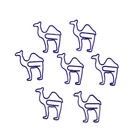 Manufacturer Product Creative Plastic Camel Shaped Paper Clip Environmental Friendly Metal Animal Paper Clip Shape