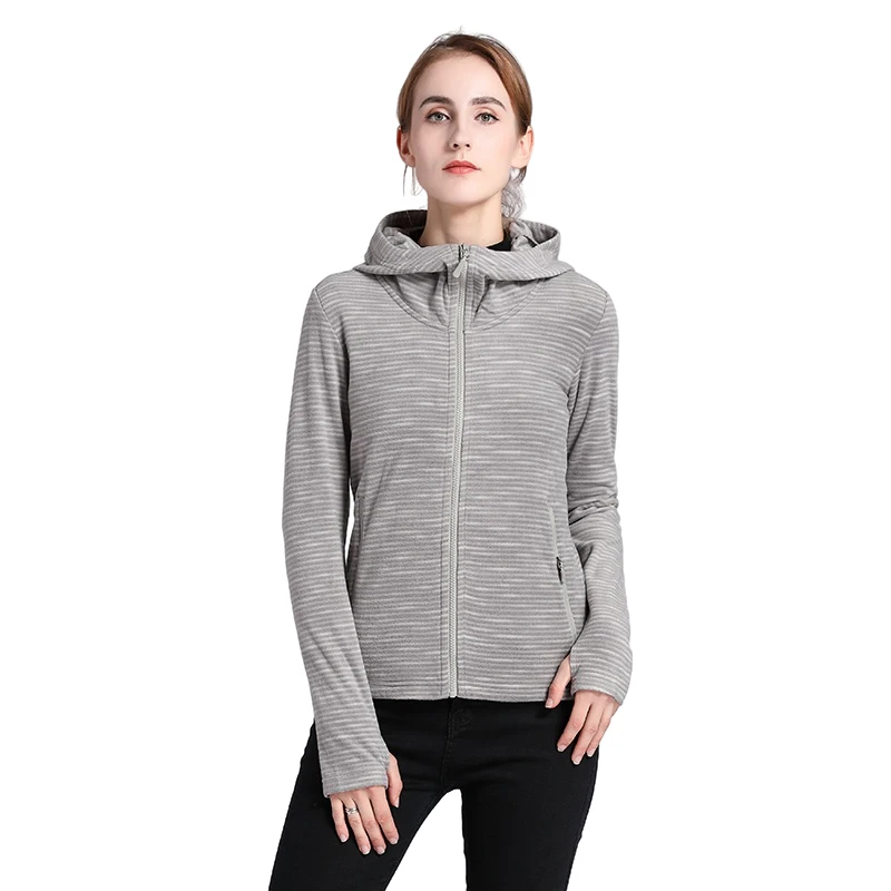 Casual soft fleece jacket women hooded fitness style windproof gray hoodie fleece jacket, As picture
Casual soft fleece jacket women hooded fitness style windproof gray hoodie fleece jacket, As picture
