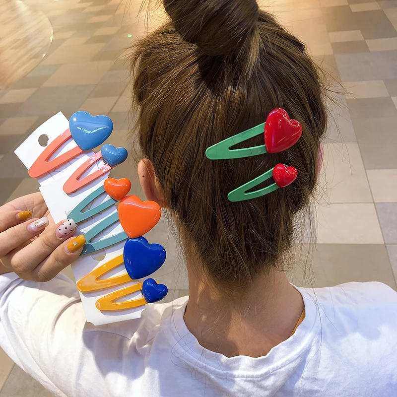 OUYE Wholesale summer fashion cute heart hair clips for girls accessories korean hairpin for women hair pins clips hair acrylic, Colorful
OUYE Wholesale summer fashion cute heart hair clips for girls accessories korean hairpin for women hair pins clips hair acrylic, Colorful
