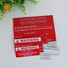 Vinyl PP PVC ABS reflective engraved adhesive solar panels private label kit set pieces OEM