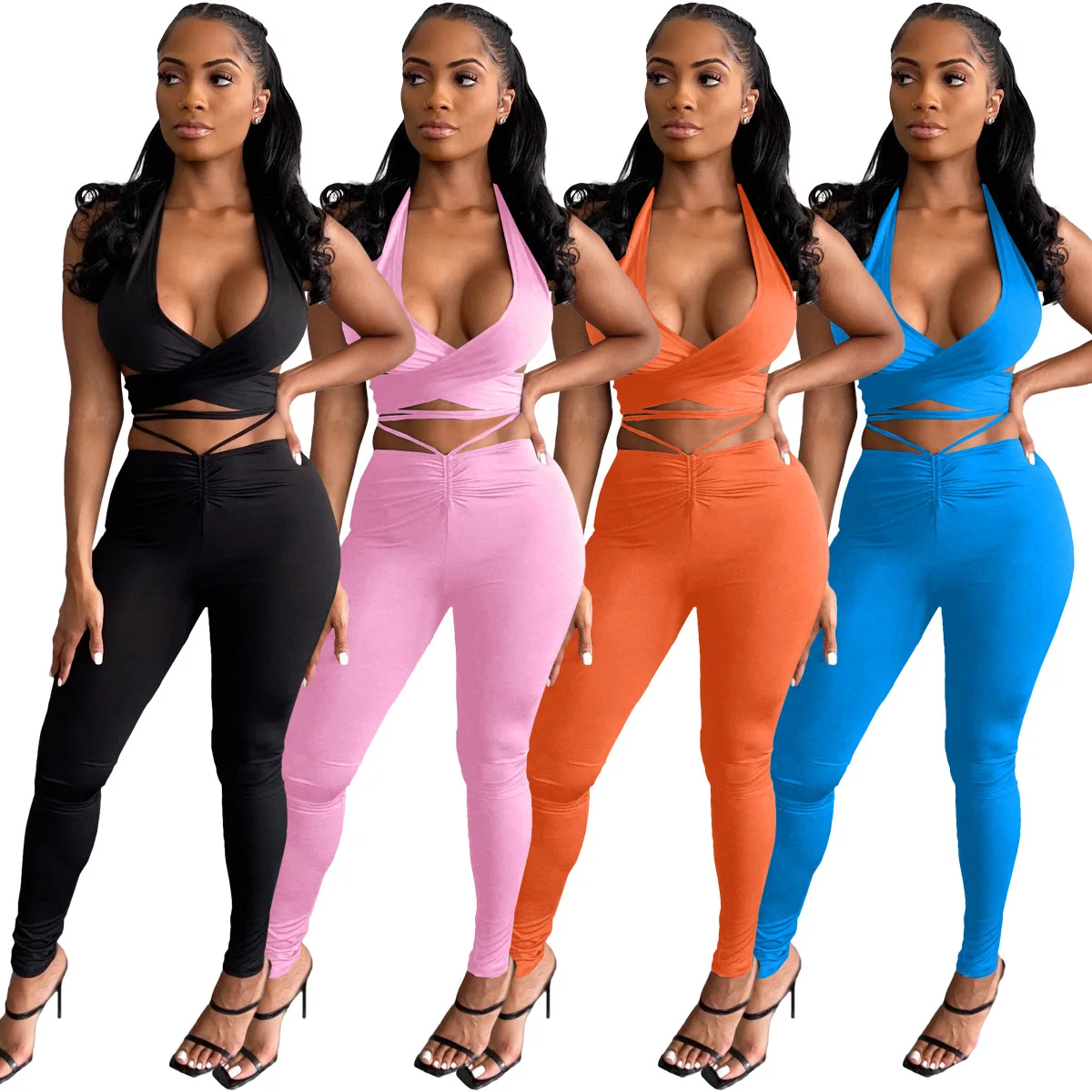 2022 New Trend Summer Women Clothing Ladies Pants Sets Casual Two Piece Pant Set Women Clothing Sexy Matching Sets Pants
2022 New Trend Summer Women Clothing Ladies Pants Sets Casual Two Piece Pant Set Women Clothing Sexy Matching Sets Pants