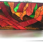 handicraft inlaid stained glass colored glass window panel
